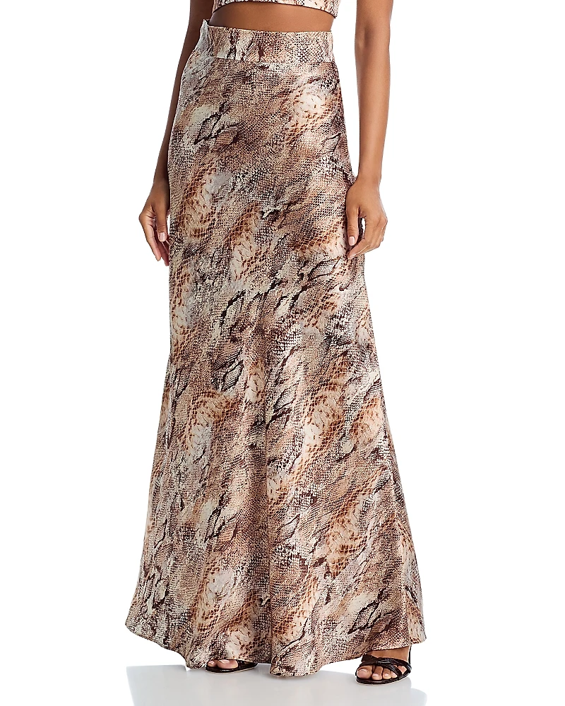 L'Agence Ryker Silk Maxi Skirt