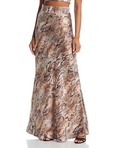 L'Agence Ryker Silk Maxi Skirt