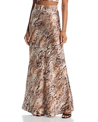 L'Agence Ryker Silk Maxi Skirt