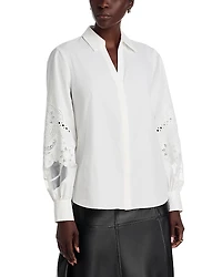 Kobi Halperin Calla Lace Sleeve Blouse