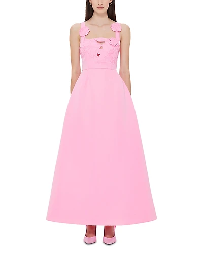 Leo Lin Rianne Applique Maxi Dress