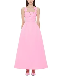 Leo Lin Rianne Applique Maxi Dress