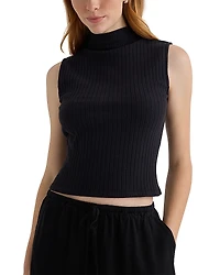 Bella Dahl Sleeveless Mock Neck Top