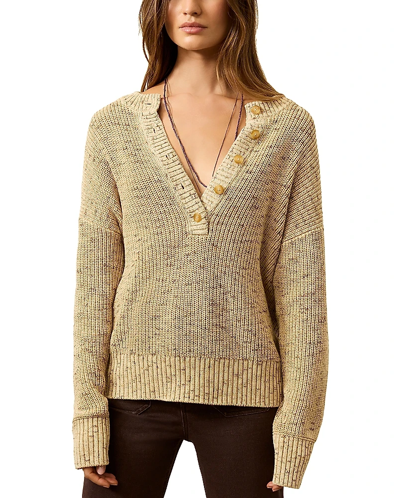 Faherty Fisherman Henley Sweater