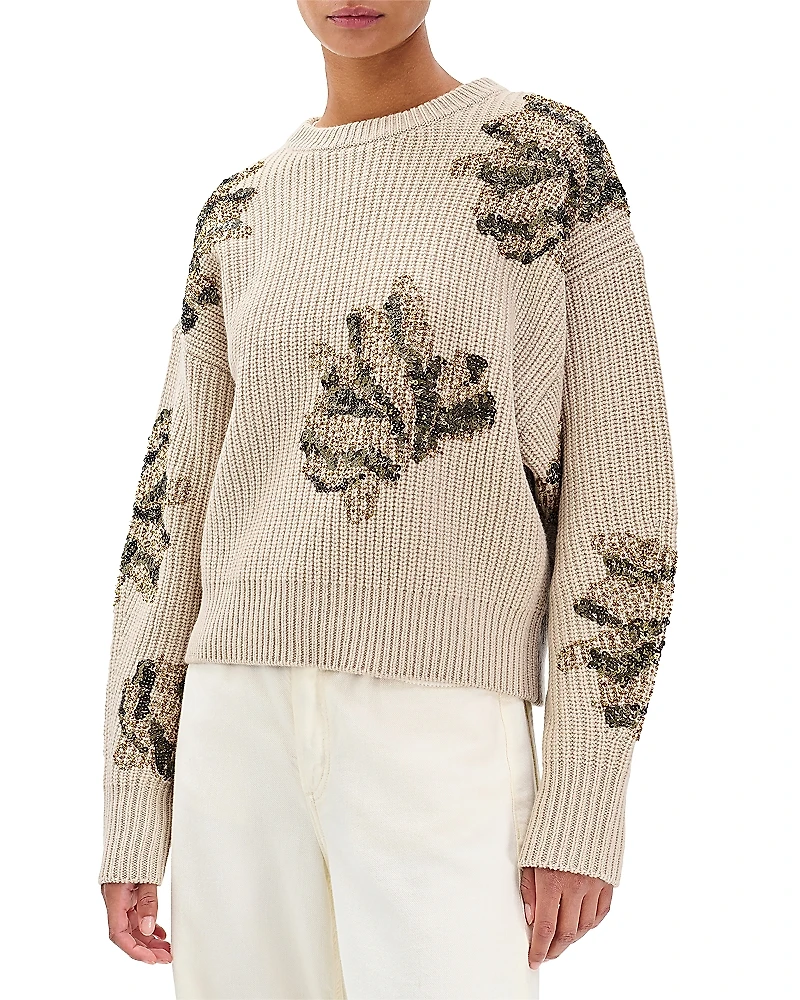 rag & bone Julie Sequin Wool Sweater