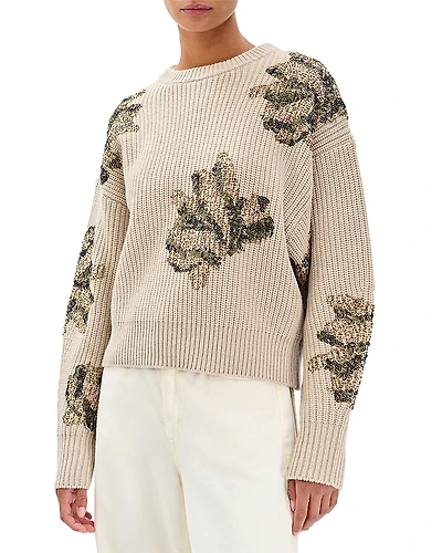 rag & bone Julie Sequin Wool Sweater