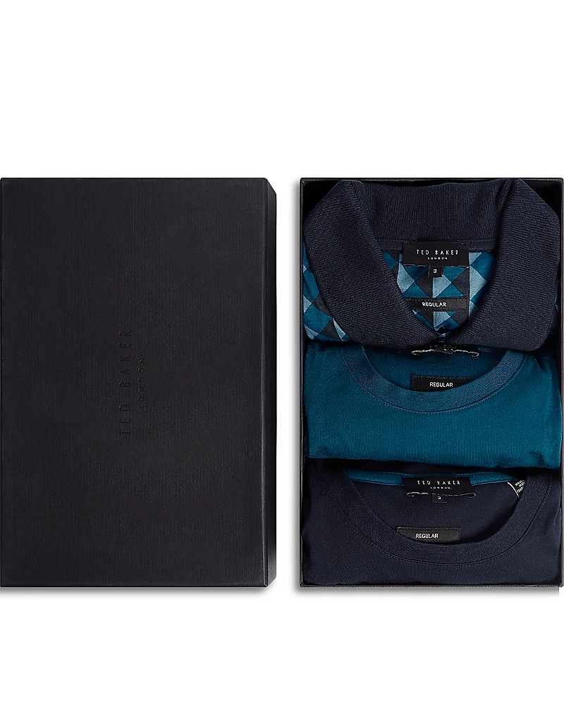 Ted Baker Mayison Short Sleeve Jersey Shirts Gift Set, Pack of 3