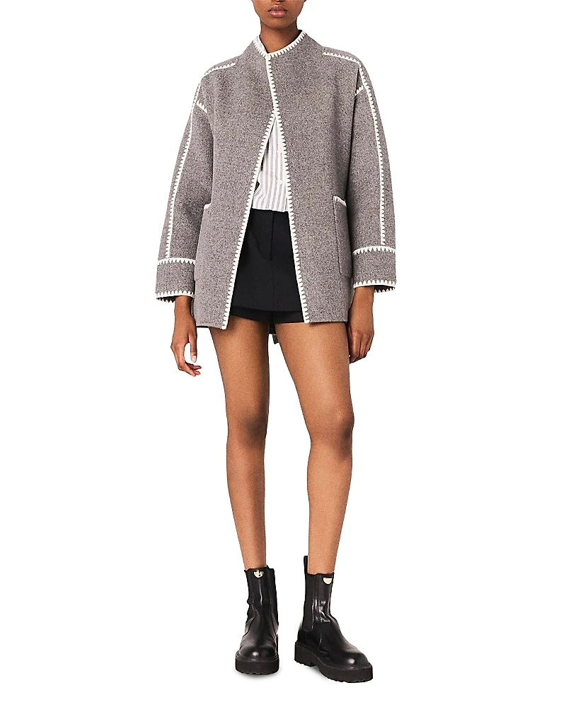 Maje Double Faced Coat