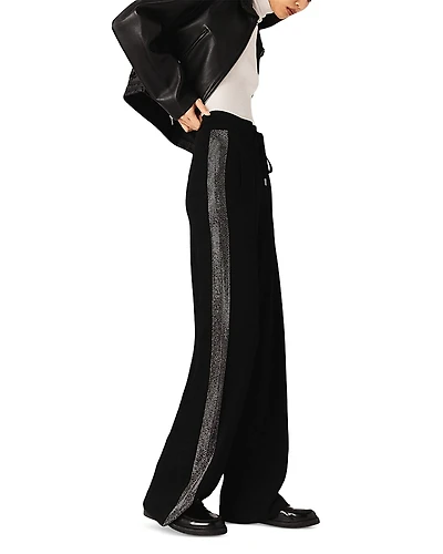 Maje Trousers with Rhinestone Band