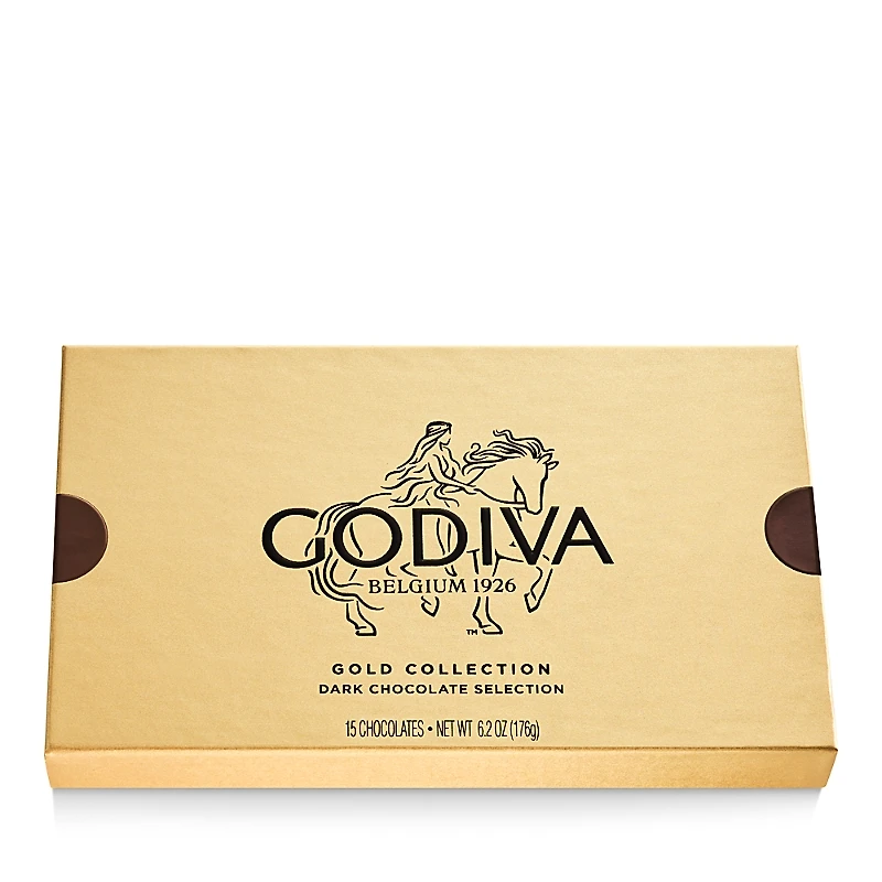 Godiva Chocolatier Dark Chocolate Gift Box, 15 Piece