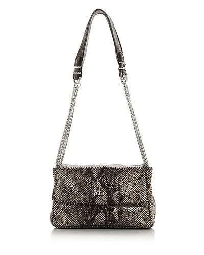 rag & bone Chelsea Python Embossed Leather Shoulder Bag