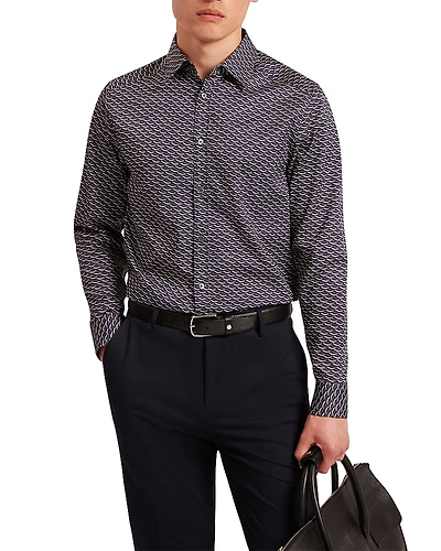 Ted Baker Agnar Long Sleeved Regular Fit Button Down Shirt