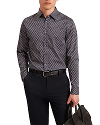 Ted Baker Agnar Long Sleeved Regular Fit Button Down Shirt