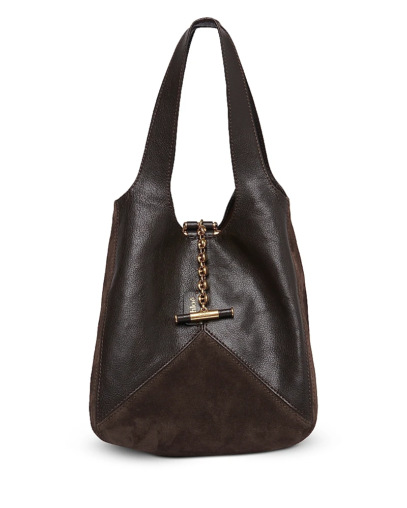 Chloe Balloon Small Suede Hobo Bag
