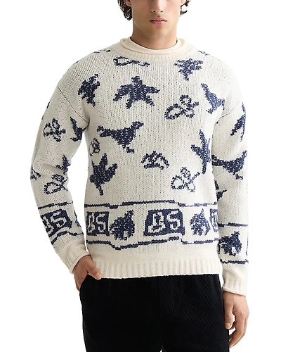 Scotch & Soda Jacquard Extra Dropped Shoulder Sweater