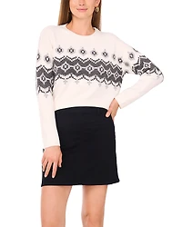 Vince Camuto Fair Isle Raglan Sleeve Sweater