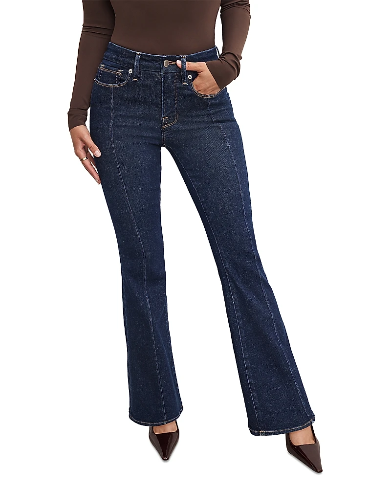 Good American Petite Flare Jeans