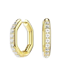 Swarovski Dextera Pave Crystal Geometric Hoop Earrings