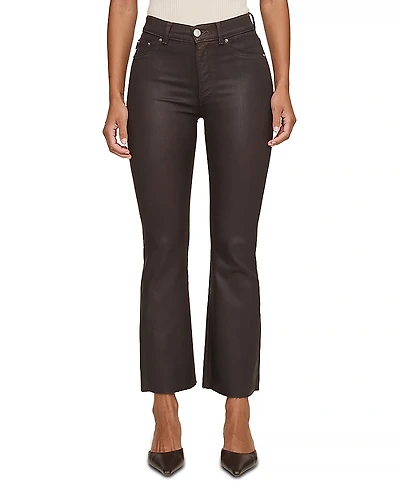 DL1961 Petite Bridget Boot High Rise Instasculpt Coated Jeans