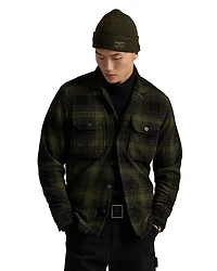 Polo Ralph Lauren Plaid Pile Fleece Shirt Jacket