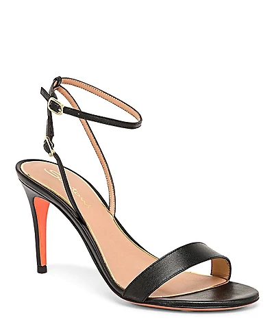 Santoni Women's Leather High Heel Sandal