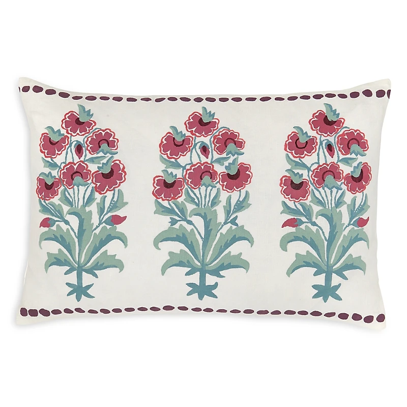 John Robshaw Flower Bouquet Kidney Pillow