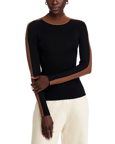 T Tahari Striped Sleeve Sweater