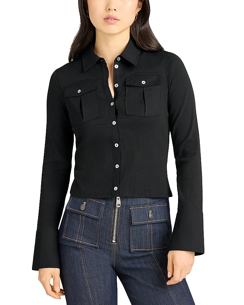 Cinq a Sept Lyric Long Sleeve Poplin Top