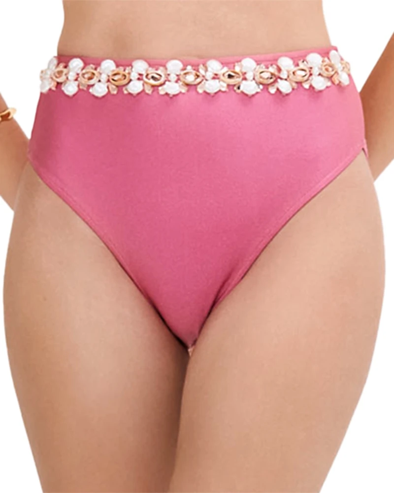 PatBO Seashell Embellished Bikini Bottom