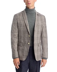 John Varvatos Star Usa Varick Slim Fit Jersey Plaid Sport Coat