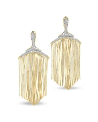 Alexis Bitar Solanales Crystal & Fringe Statement Earrings