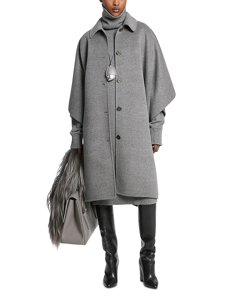 Michael Michael Kors Womelton Wool Poncho Coat