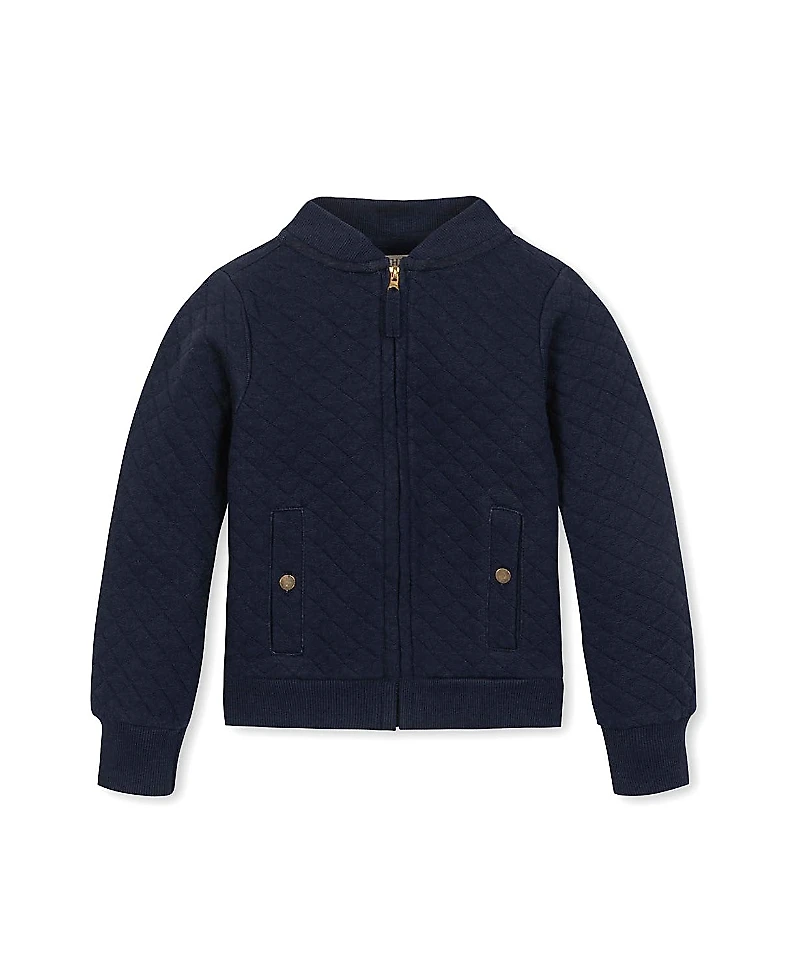 Hope & Henry Quilted Zip-Up Bomber Jacket - Big Kid