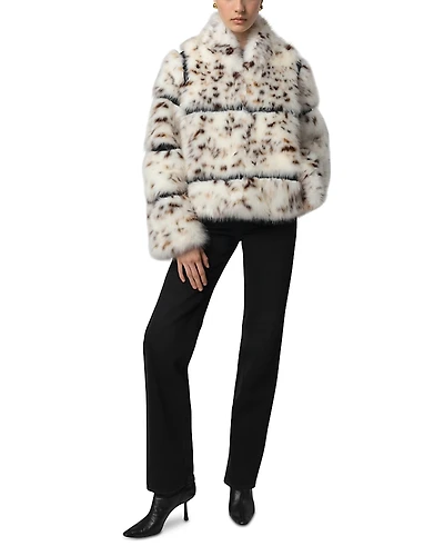 Apparis Sai Snow Leopard Coat