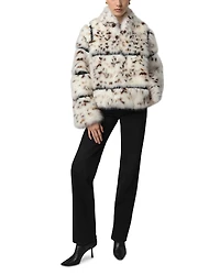 Apparis Sai Snow Leopard Coat