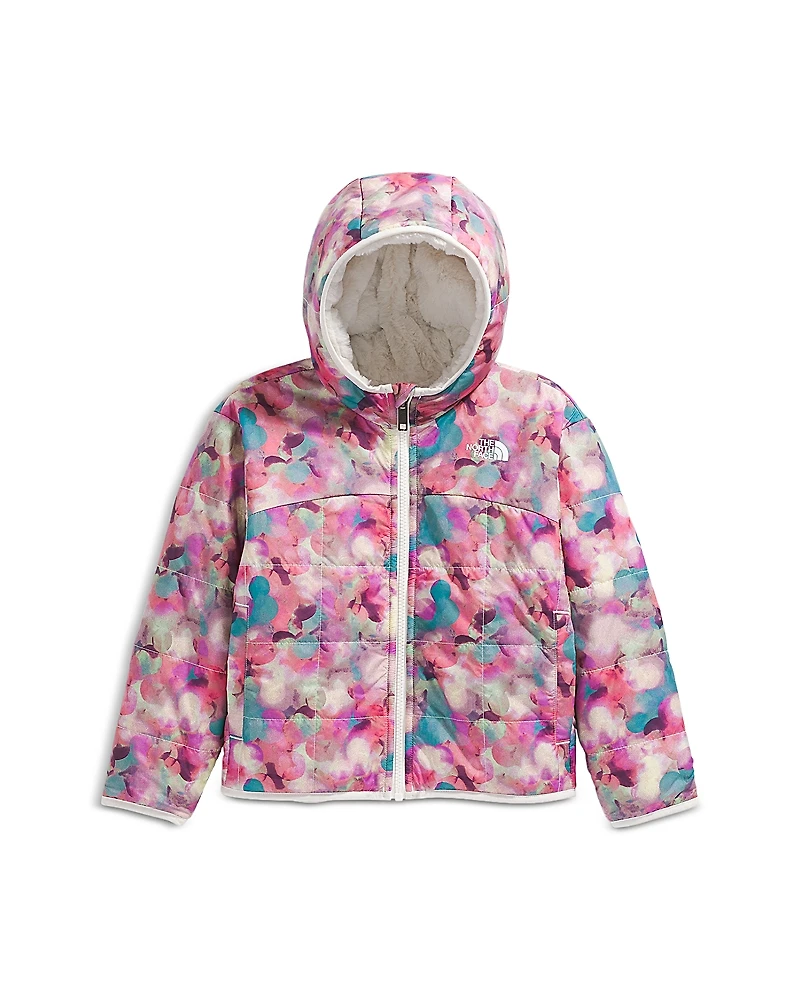 The North Face Girls' Reversible Printed Shasta Full Zip Hooded Jacket - Little Kid