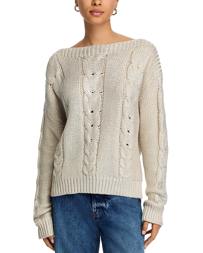 Steve Madden Debbi Cable Knit Sweater