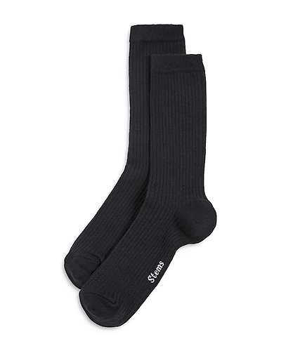 Stems Rib Knit Crew Socks