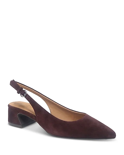 Gentle Souls by Kenneth Cole Women's Georgia Suede Slingback Pumps