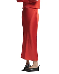 Saint Art Talia Charmeuse Maxi Skirt
