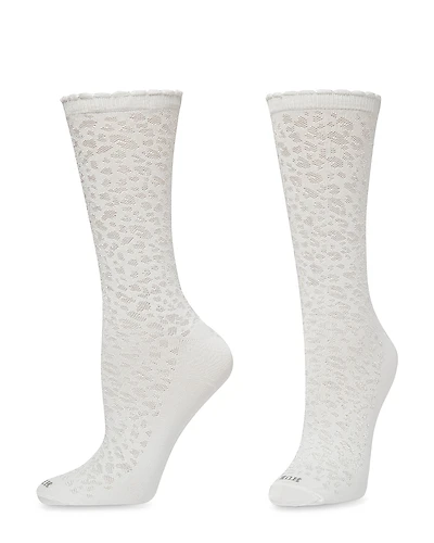 Hue Textured Animal Crew Socks