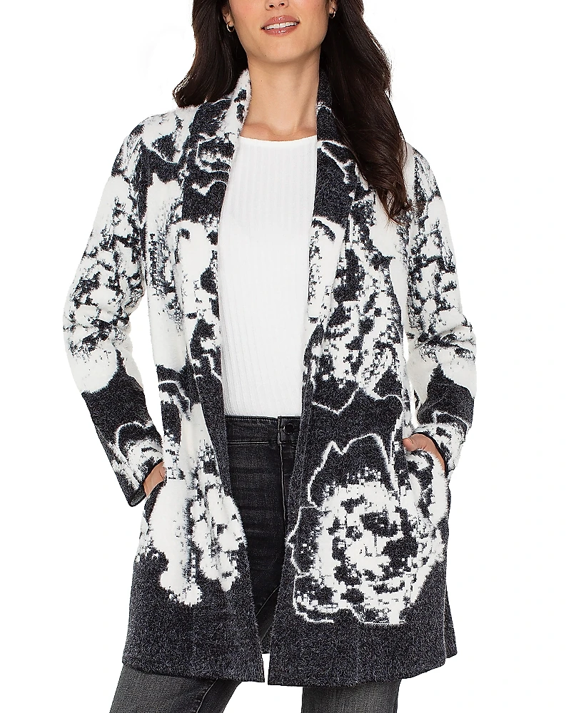 Liverpool Los Angeles Shawl Collar Open Cardigan