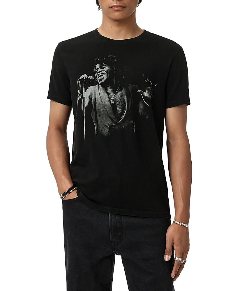 John Varvatos James Brown Short Sleeve Graphic Tee