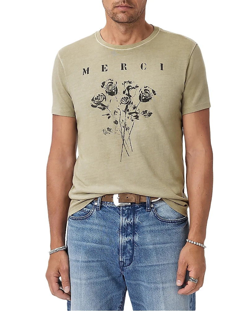 John Varvatos Merci Short Sleeve Graphic Tee