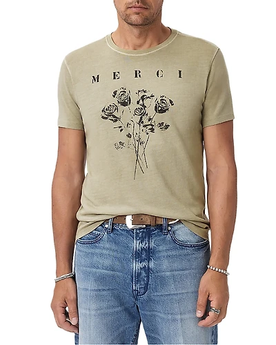 John Varvatos Merci Short Sleeve Graphic Tee