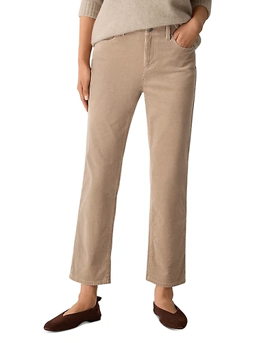 Eileen Fisher Corduroy High Rise Ankle Jeans