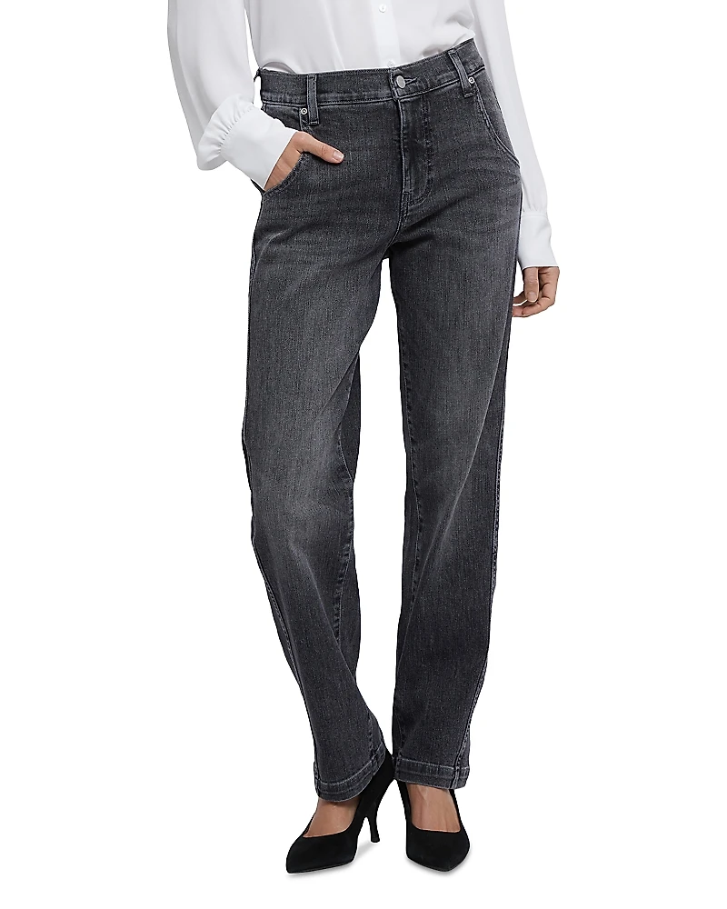 Nydj Brooke Super High Rise Loose Straight Jeans