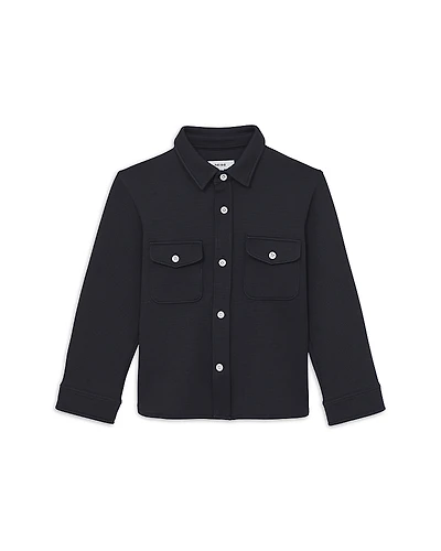 Reiss Boys' Alabastor Waffle Textured Shirt Jacket