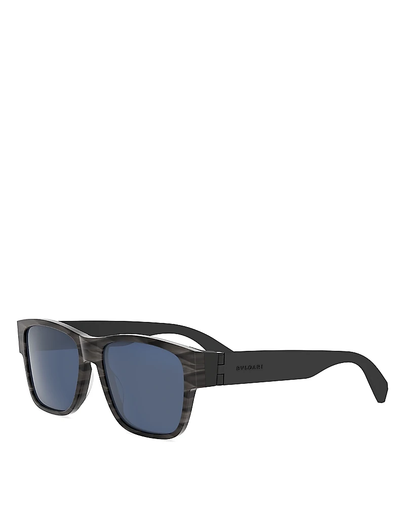 Bvlgari Aluminium Geometric Sunglasses, 56mm