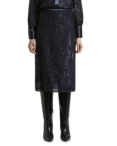 Peserico Sequin Midi Skirt